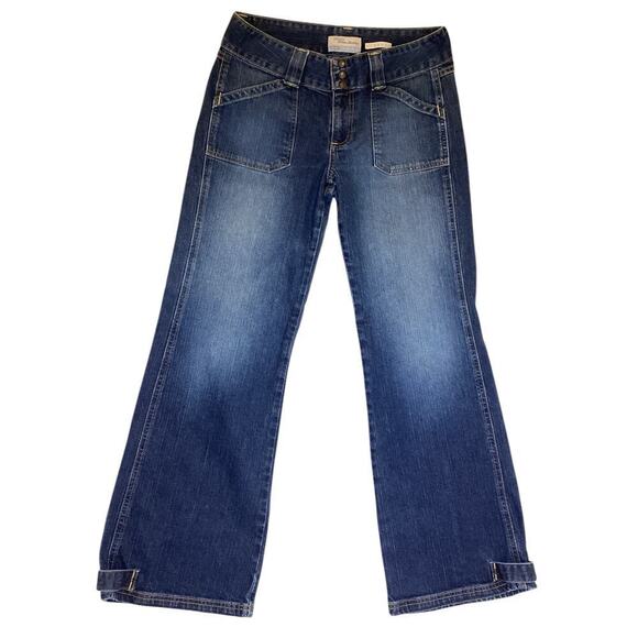 Old Navy Blue Jeans  stretch flare leg women’s size 10 - Picture 1 of 7